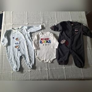 Bundle of 3 Baby Boy Outfits – Size 6–9 Months (Carter’s, Circo, Healthtex)